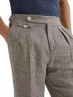 Prince of Wales Diagonal Leisure Fit Trousers