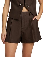 Charles Pleated Tailored Shorts