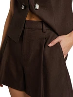Charles Pleated Tailored Shorts