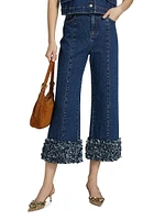 Petal Ethel Embellished Denim Crop Jeans