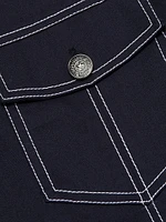 Mazie Embroidered Stretch-Cotton Jacket