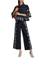 Mazie Embroidered Stretch-Cotton Jacket