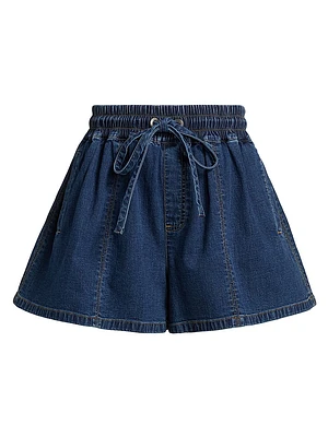 Paige Stretch-Denim Shorts