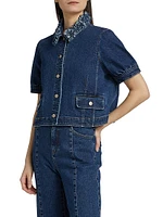 Petal Ethel Stretch-Denim Jacket
