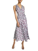 Ruched A-Line Midi-Dress