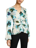 Floral Long-Sleeve Blouse