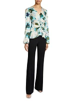 Floral Long-Sleeve Blouse
