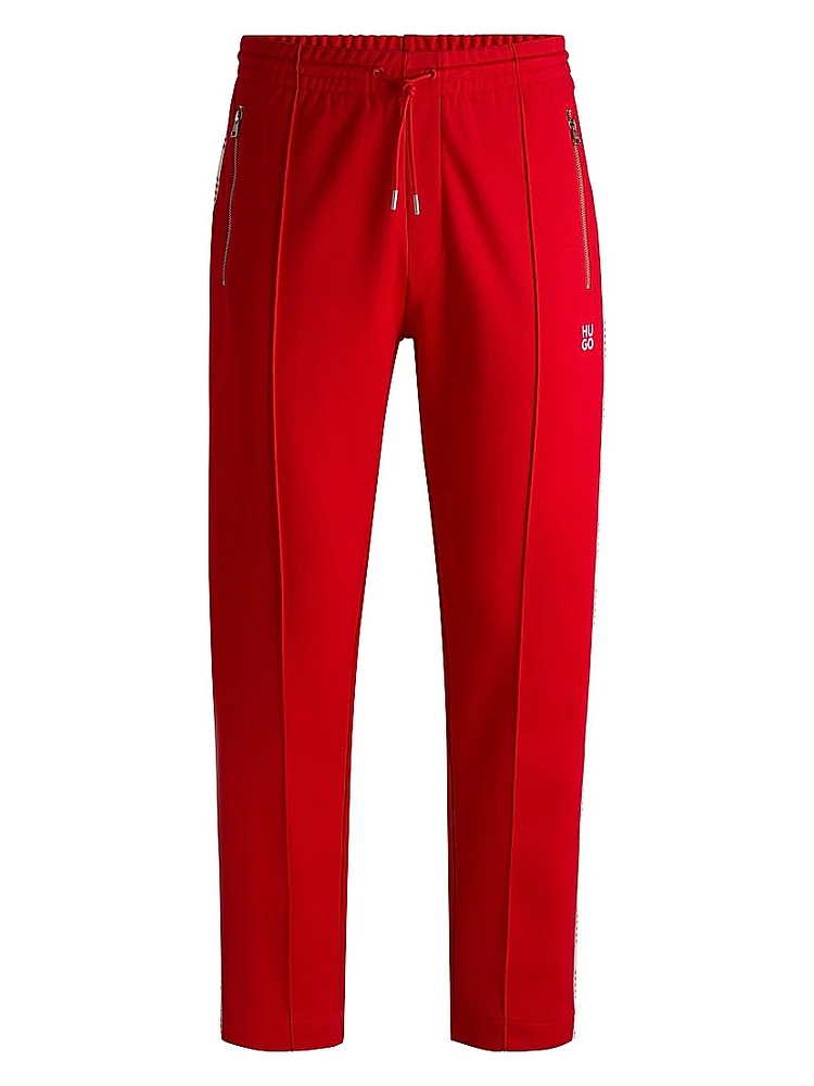 Tracksuit Bottoms with Checked Tape