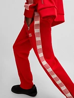 Tracksuit Bottoms with Checked Tape