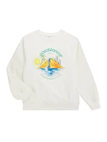 Little Boy's & Oasis Print Sweatshirt