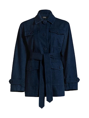 Denim Belted Jacket