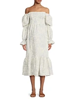New Yuki Toile Muslin Midi-Dress