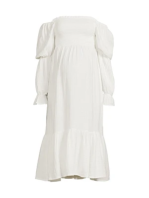 New Yuki Cotton Muslin Midi-Dress