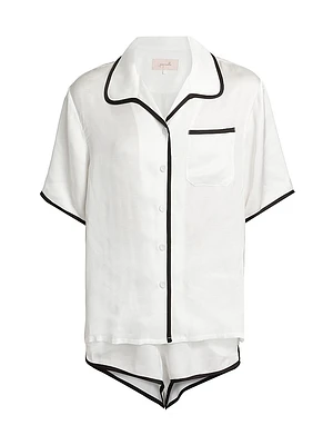 Annabelle Satin Boxer Pajama Set