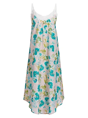 Audrey Floral Lace Maxi Nightie