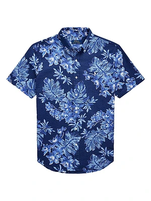 Classic Fit Tropical Seersucker Shirt