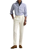 Classic Fit Striped Linen Shirt