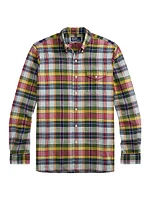 Classic Fit Madras Plaid Shirt