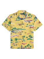 Classic-Fit Polo Bear Camp Shirt