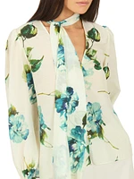 Eliana Floral Cotton-Silk Blouse