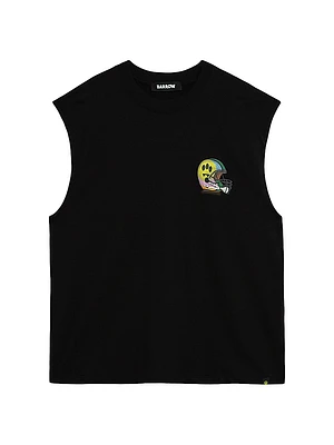 Sleeveless Cotton T-Shirt