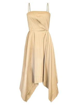 South Hampton Everleigh Cotton Handkerchief Midi-Dress