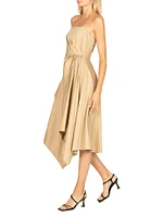 South Hampton Everleigh Cotton Handkerchief Midi-Dress