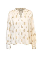 South Hampton Lorien Floral Cotton Blouse