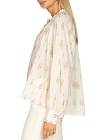 South Hampton Lorien Floral Cotton Blouse
