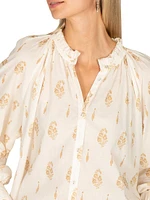 South Hampton Lorien Floral Cotton Blouse