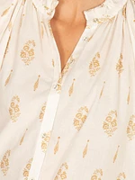 South Hampton Lorien Floral Cotton Blouse