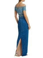 Sequined Ombré Gown