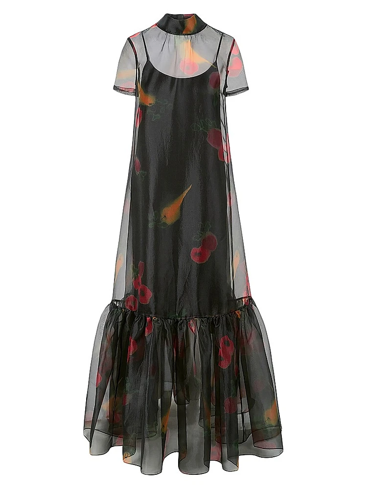 Calluna Printed Organza Dress
