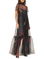 Calluna Printed Organza Dress