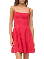 Wylie Cotton Poplin Fit & Flare Minidress