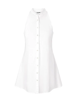 Shirley Cotton Poplin Halter Minidress