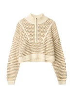 Hampton Striped Crochet Sweater