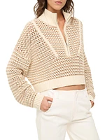 Hampton Striped Crochet Sweater