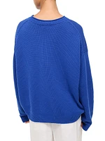 Giada Fish-Print Crewneck Sweater