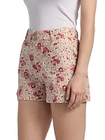 Dorothea Floral Cotton-Blend Shorts