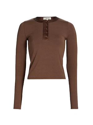 The Satin Trim Henley