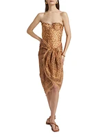 Printed Cotton Self-Tie Pareo