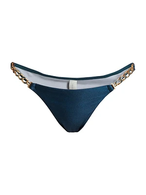 Ascension Chain-Trimmed Bikini Bottom