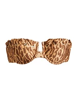 Cascadian Leopard-Printed Balconette Bikini Top