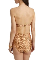 Cascadian Leopard-Printed Balconette Bikini Top