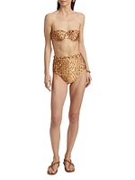 Cascadian Leopard-Printed Balconette Bikini Top