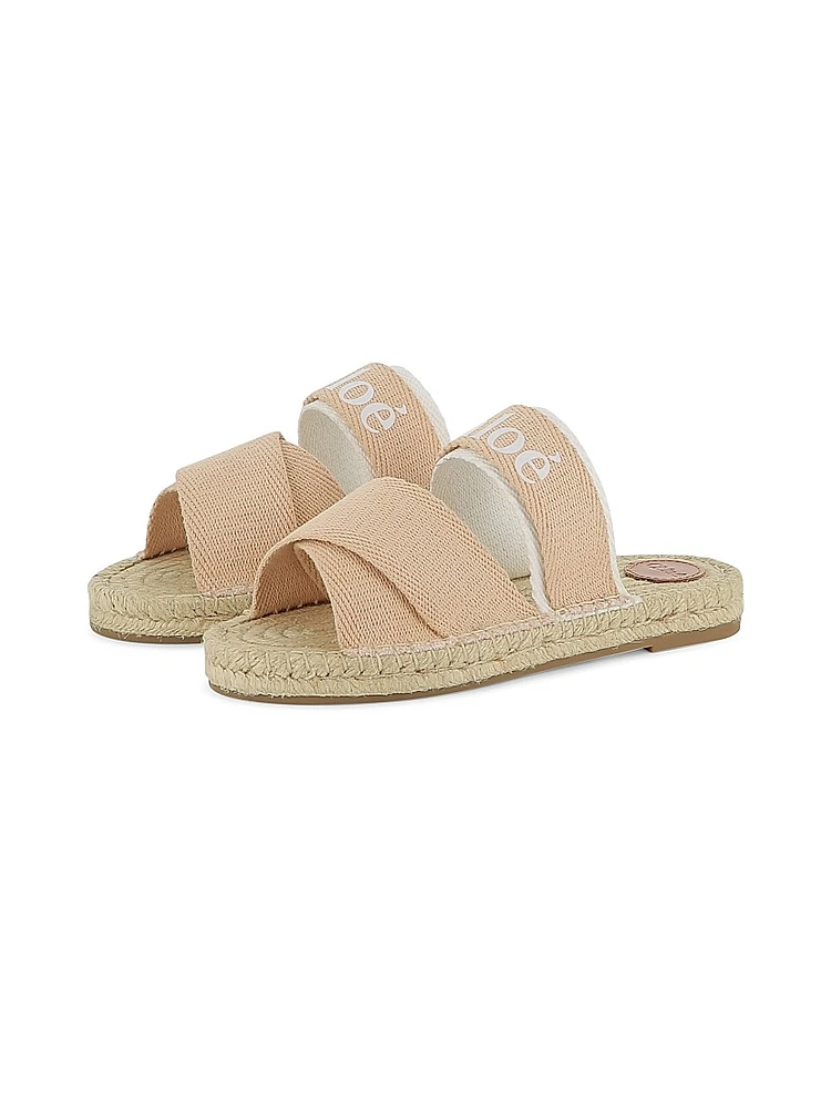 Little Girl's & Logo Espadrille Sandals
