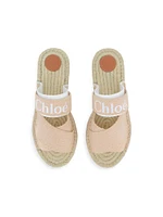 Little Girl's & Logo Espadrille Sandals