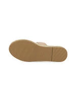 Little Girl's & Logo Espadrille Sandals