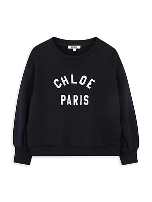 Little Girl's & Fleece Crewneck Sweatshirt
